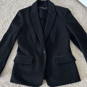 Rag & Bone Black Blazer, felt/wool blend material